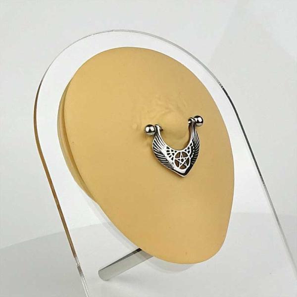 Winged Pentagram Barbell